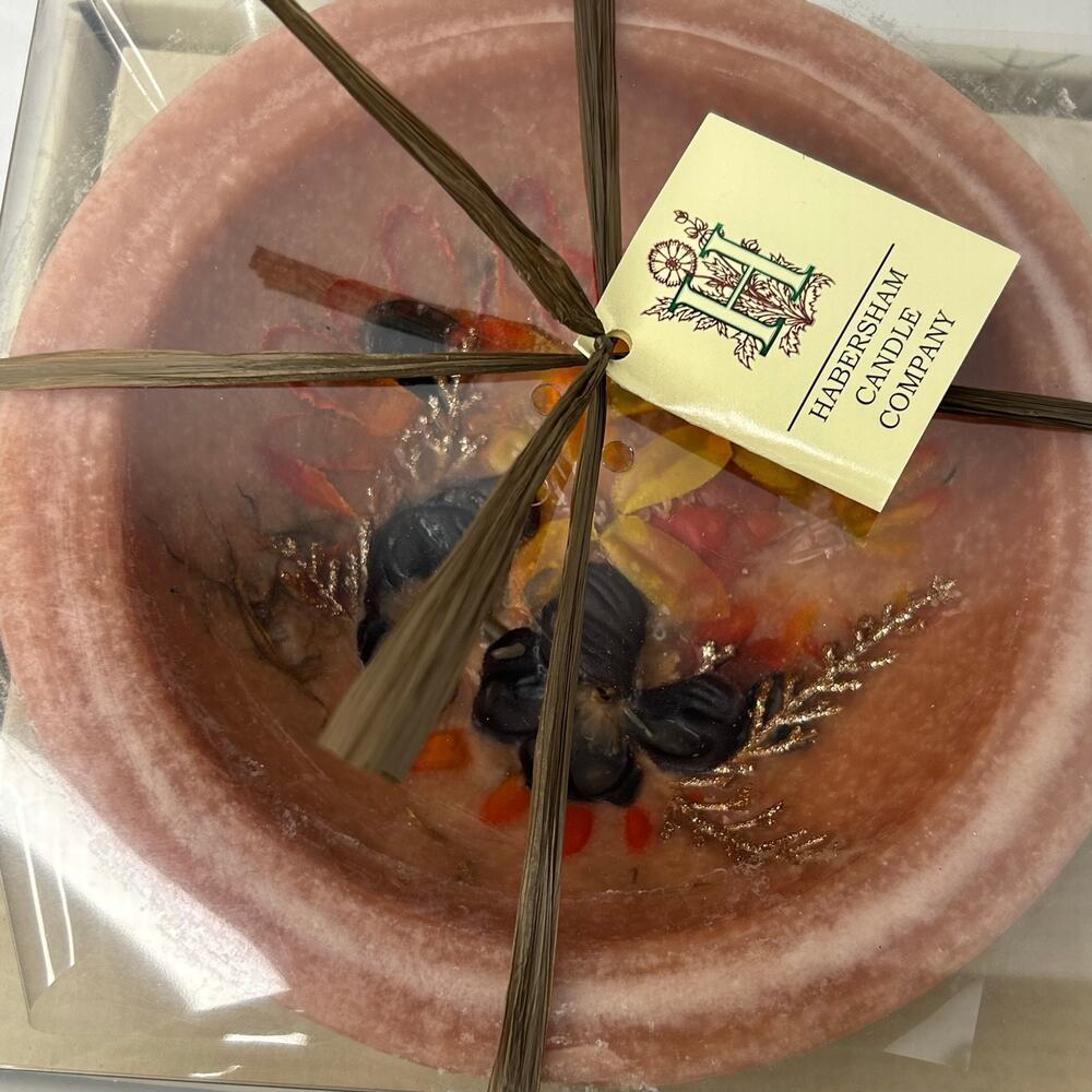 Habersham Candle Company Chocolate Orange Wax Pottery Vessel NIB Made USA